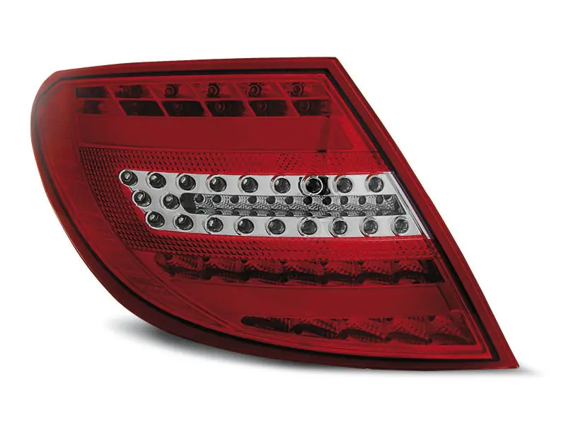 Baklykter LED MERCEDES-BENZ C-Klasse (W204) SEDAN 2007-2010 RED WHITE – bilde 3