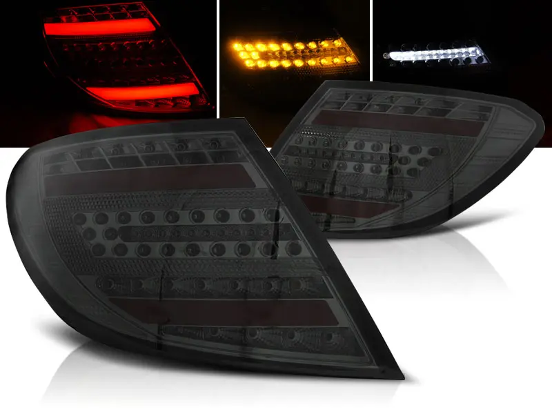 Baklykter LED MERCEDES-BENZ C-Klasse (W204) SEDAN 2007-2010 SMOKE