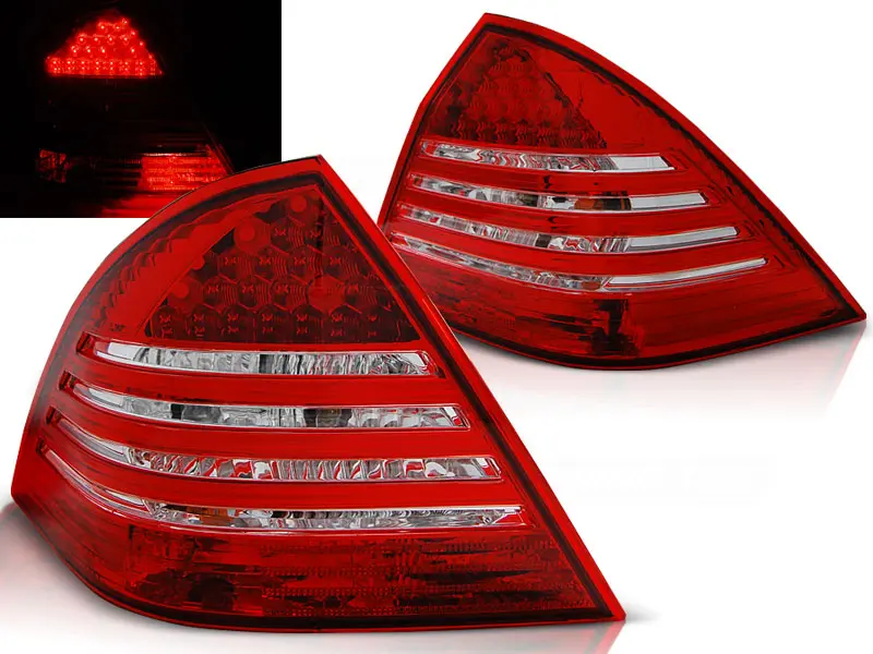 Baklykter LED Mercedes-Benz C (W203) Sedan 2000 - 2007 │ RED WHITE