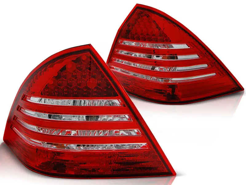 Baklykter LED Mercedes-Benz C (W203) Sedan 2000 - 2007 │ RED WHITE – bilde 2