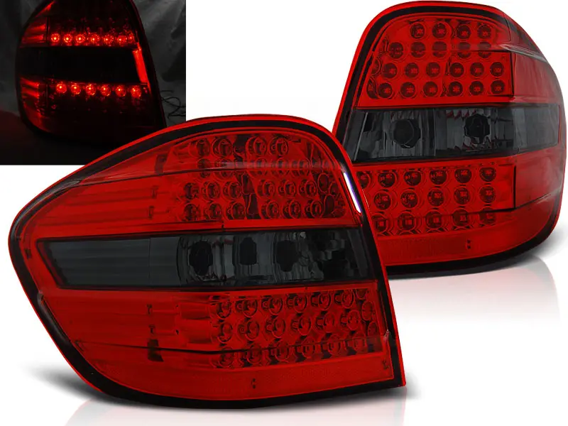 Baklykter LED Mercedes-Benz ML (W164) 2005 - 2011 RED SMOKE