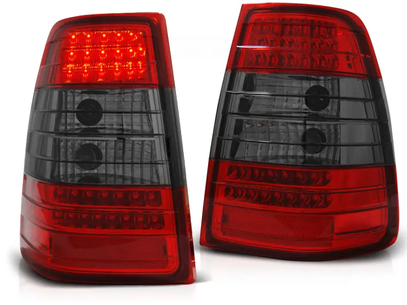 Baklykter LED MERCEDES-BENZ (W124) E-Klasse STASJONSVOGN 1985-1995 RED SMOKE