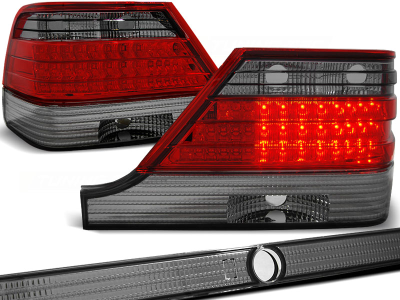 Baklykter LED Mercedes-Benz (W140) 1995-1998 RED SMOKE