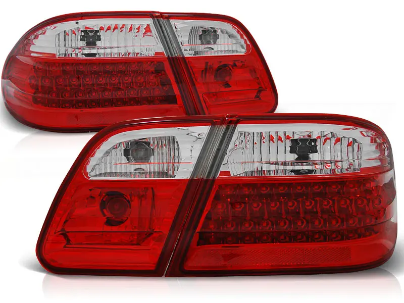 Baklykter LED MERCEDES-BENZ (W210) 1995-2002 RED WHITE – bilde 2