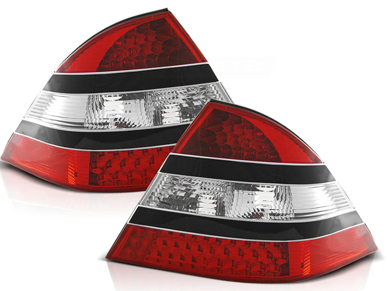 Baklykter LED MERCEDES-BENZ (W220) S-Klasse 1998-2005 RED BLACK – bilde 2