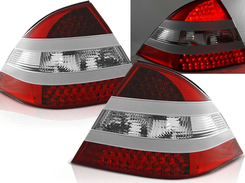 Baklykter LED MERCEDES-BENZ (W220) S-Klasse 1998-2005 RED WHITE