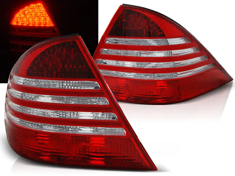 Baklykter LED MERCEDES-BENZ (W220) S-Klasse 1998-2005 RED WHITE