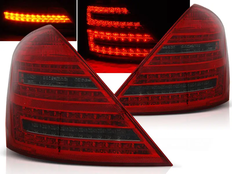 Baklykter LED MERCEDES-BENZ (W221) S-Klasse 2005-2009 RED SMOKE