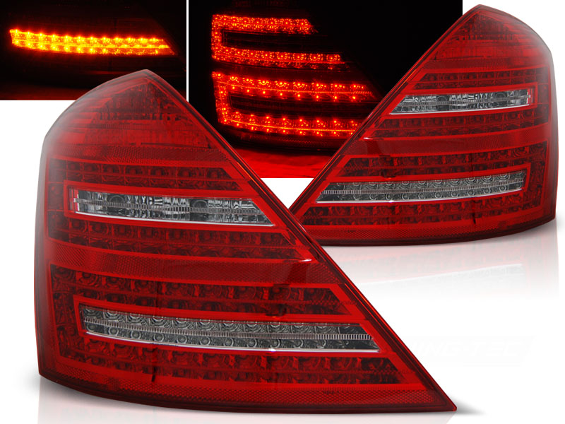 Baklykter LED MERCEDES-BENZ (W221) S-Klasse 2005-2009 RED WHITE