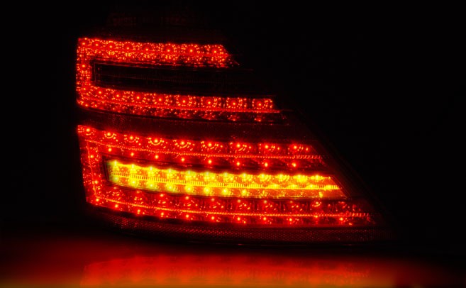 Baklykter LED MERCEDES-BENZ (W221) S-Klasse 2005-2009 RED WHITE – bilde 2