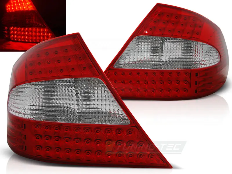 Baklykter LED MERCEDES-BEZN CLK (W209) 2003-2010 RED WHITE – bilde 2