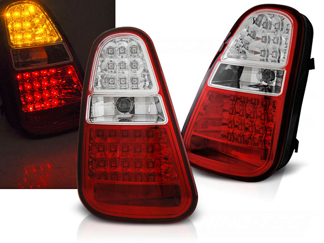 Baklykter LED MINI COOPER R50 /R52 /R53 2004-2006 RED WHITE – bilde 2