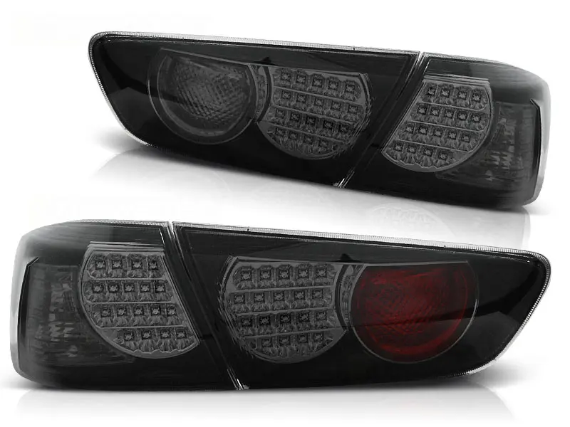 Baklykter LED MITSUBISHI LANCER 8 SEDAN 2008-2011 BLACK SMOKE