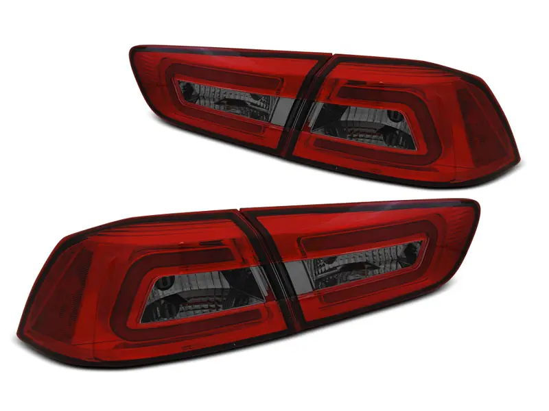 Baklykter LED MITSUBISHI LANCER 8 SEDAN 2008-2011 RED SMOKE – bilde 3