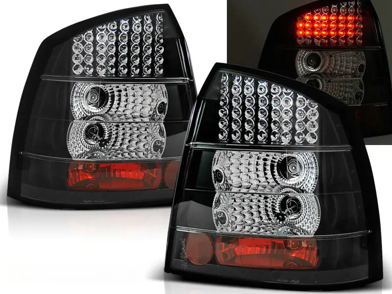 Baklykter LED OPEL ASTRA G 1997-20004 3D/5D BLACK