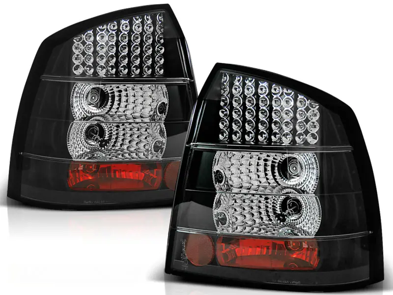 Baklykter LED OPEL ASTRA G 1997-20004 3D/5D BLACK – bilde 2