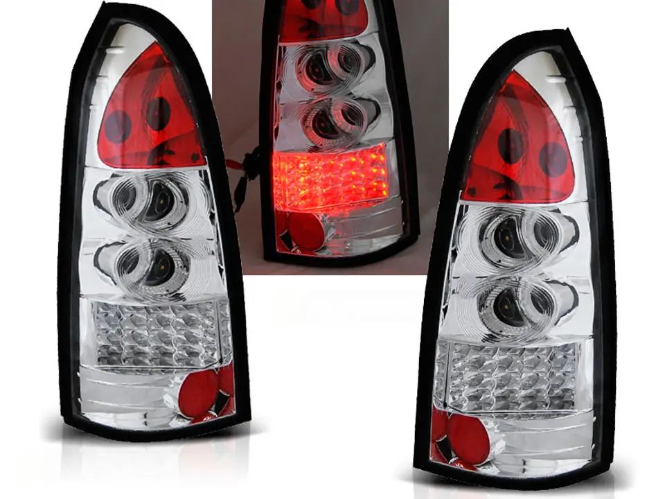 Baklykter LED OPEL ASTRA G 1997-2004 STASJONSVOGN CHROME 