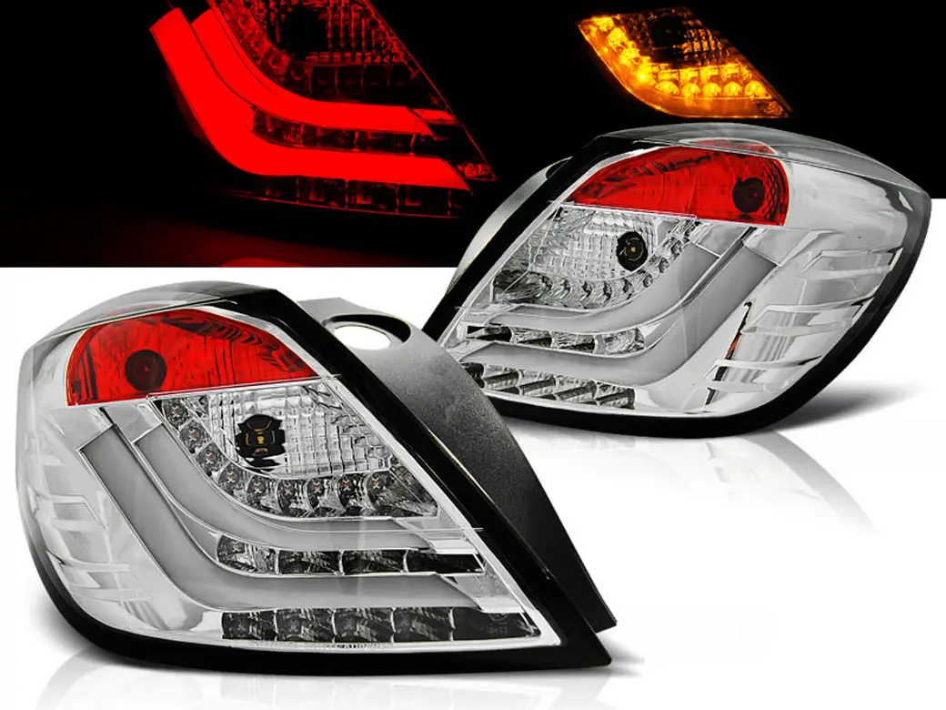 Baklykter LED OPEL ASTRA H 2004-2009 3D GTC CHROME