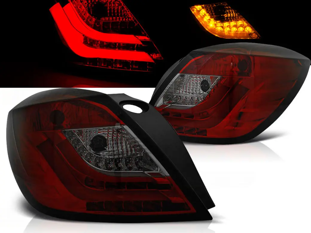 Baklykter LED OPEL ASTRA H 2004-2009 3D GTC RED SMOKE