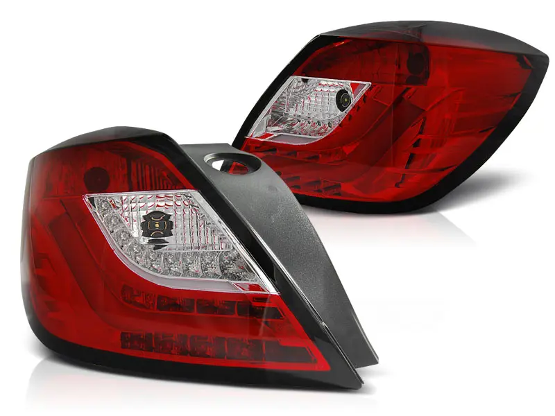 Baklykter LED OPEL ASTRA H 2004-2009 3D GTC RED WHITE – bilde 6
