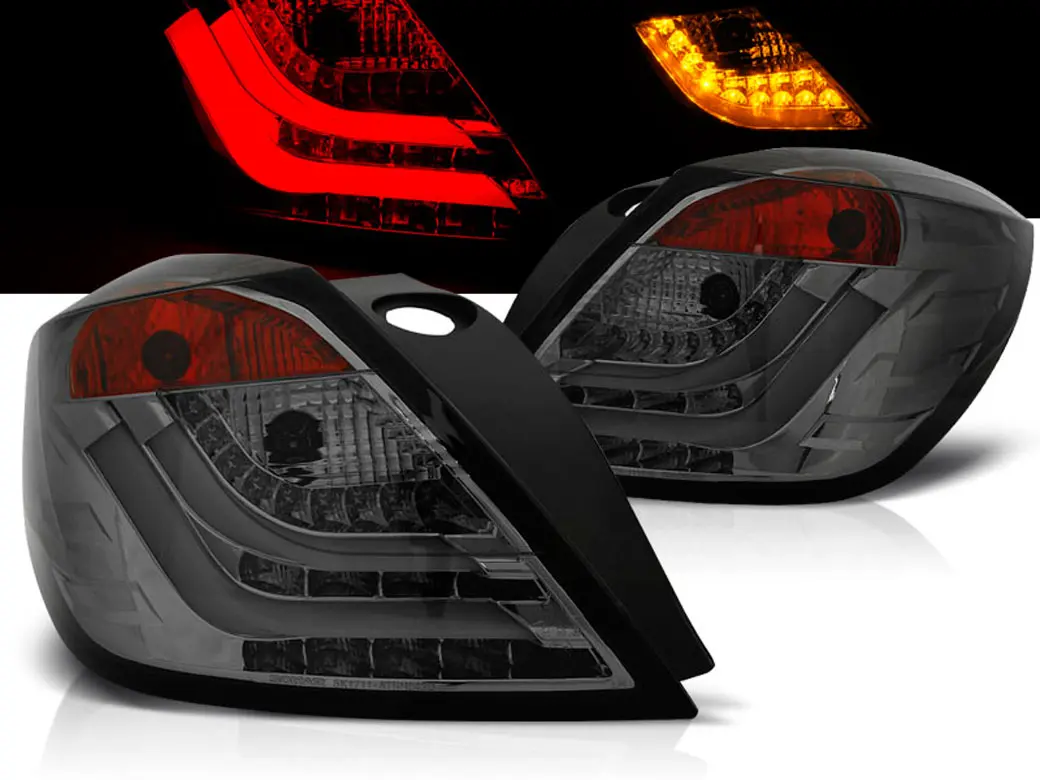 Baklykter LED OPEL ASTRA H 2004-2009 3D GTC SMOKE