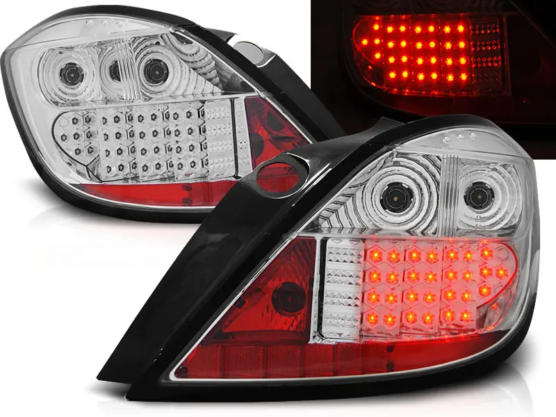 Baklykter LED OPEL ASTRA H 2004-2009 5D CHROME – bilde 2