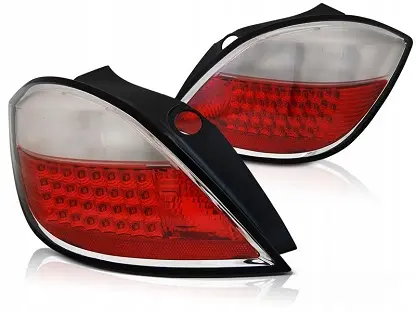 Baklykter LED OPEL ASTRA H 2004-2009 5D RED WHITE