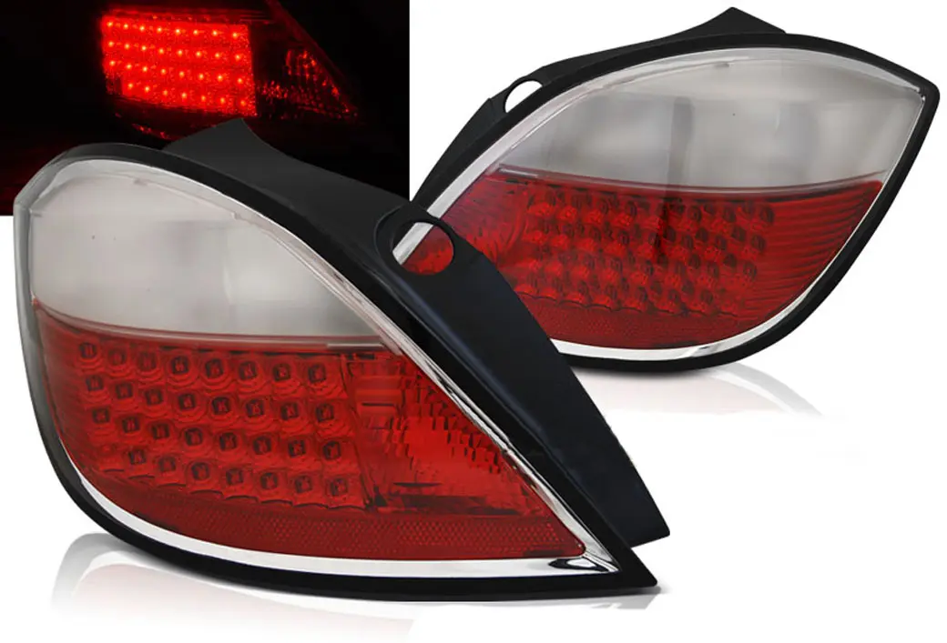 Baklykter LED OPEL ASTRA H 2004-2009 5D RED WHITE – bilde 2