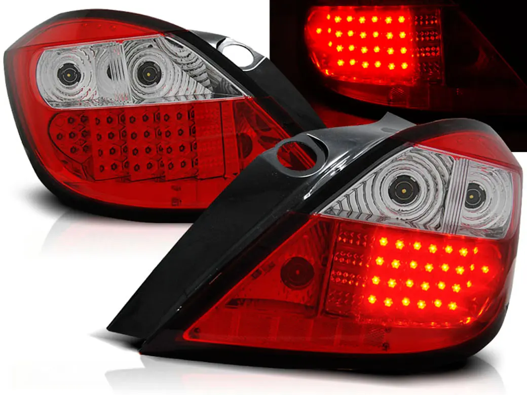 Baklykter LED OPEL ASTRA H 2004-2009 RED WHITE