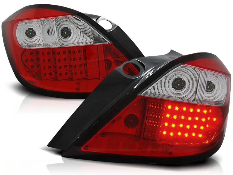 Baklykter LED OPEL ASTRA H 2004-2009 RED WHITE – bilde 2