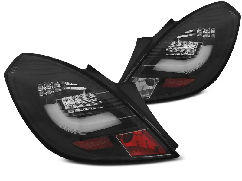 Baklykter LED OPEL CORSA D 3D 2006-2014 BLACK – bilde 4