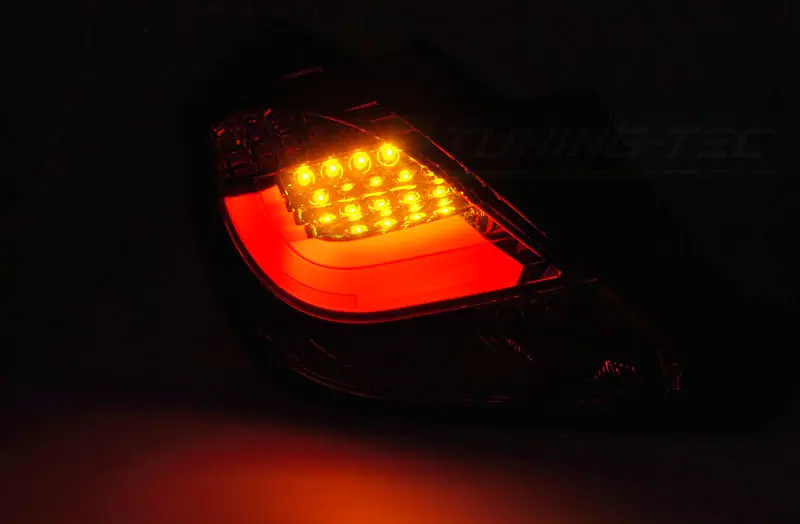 Baklykter LED OPEL CORSA D 3D 2006-2014 RED SMOKE – bilde 3