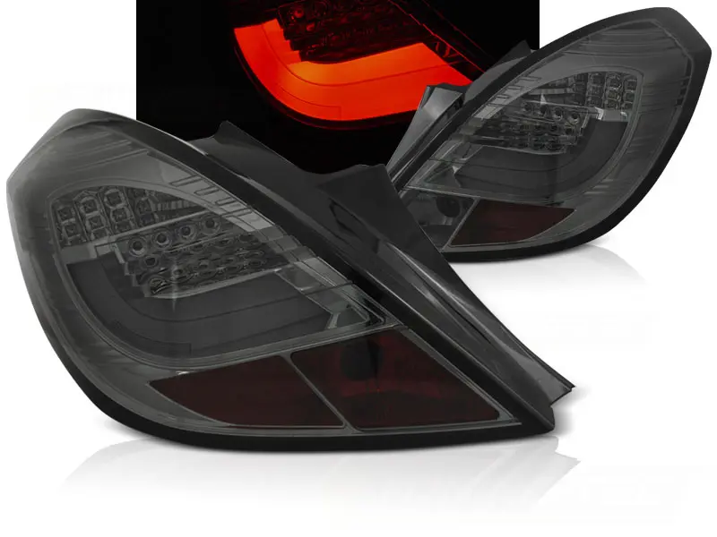 Baklykter LED OPEL CORSA D 3D 2006-2014 SMOKE LED