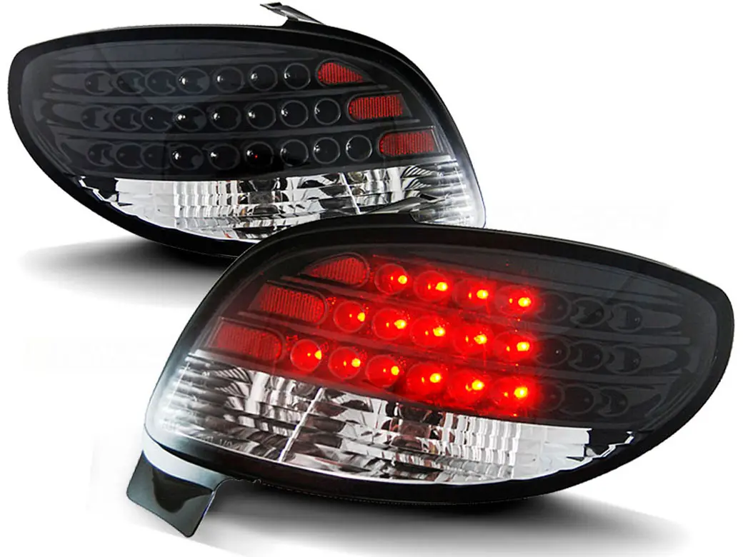 Baklykter LED PEUGEOT 206 1998-2005 BLACK