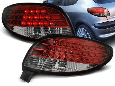 Baklykter LED PEUGEOT 206 1998-2005 RED WHITE