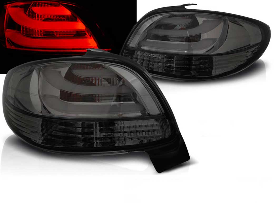 Baklykter LED PEUGEOT 206 1998-> SMOKE