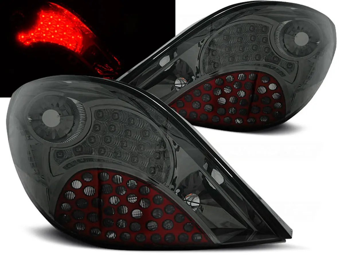 Baklykter LED PEUGEOT 207 3D/5D 2006-2009 SMOKE