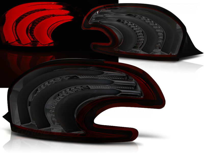 Baklykter LED Peugeot 208 I 2012 - 2015 │ RED SMOKE