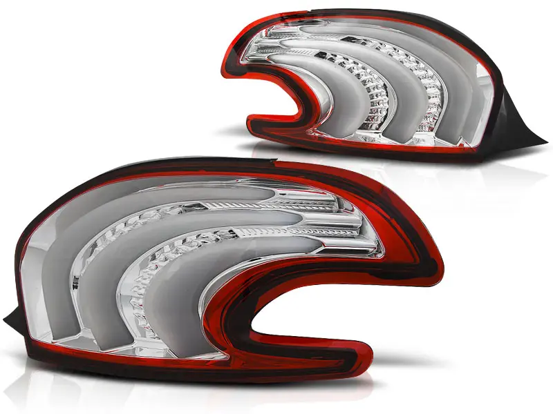 Baklykter LED Peugeot 208 I 2012 - 2015 │ RED WHITE