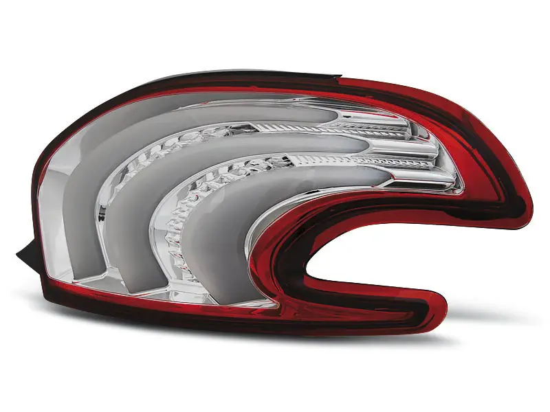 Baklykter LED Peugeot 208 I 2012 - 2015 │ RED WHITE – bilde 5