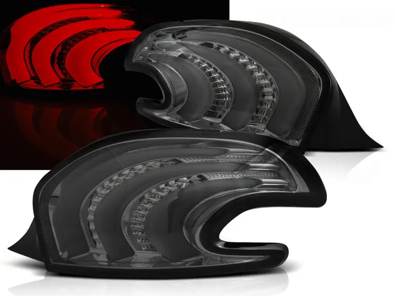 Baklykter LED Peugeot 208 I 2012 - 2015 │ SMOKE