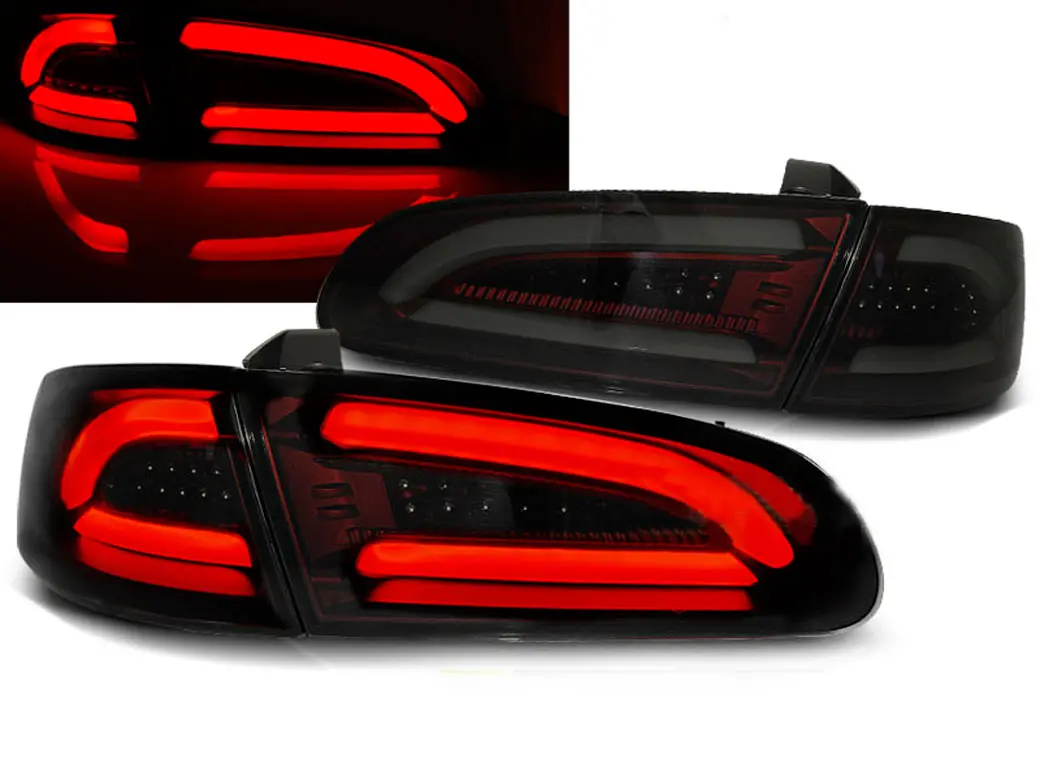Baklykter LED SEAT IBIZA 2002-2008 SMOKE RED