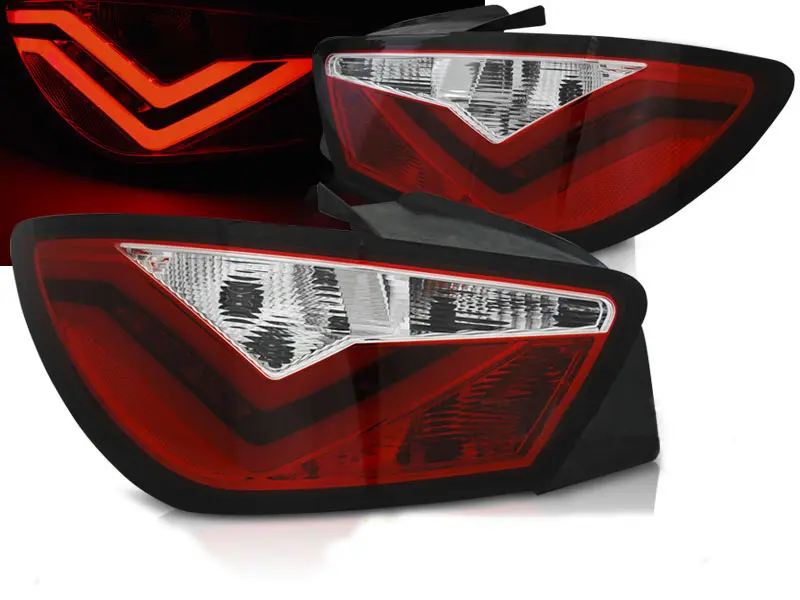 Baklykter LED SEAT IBIZA (6J) 3D 2008-2012 RED WHITE