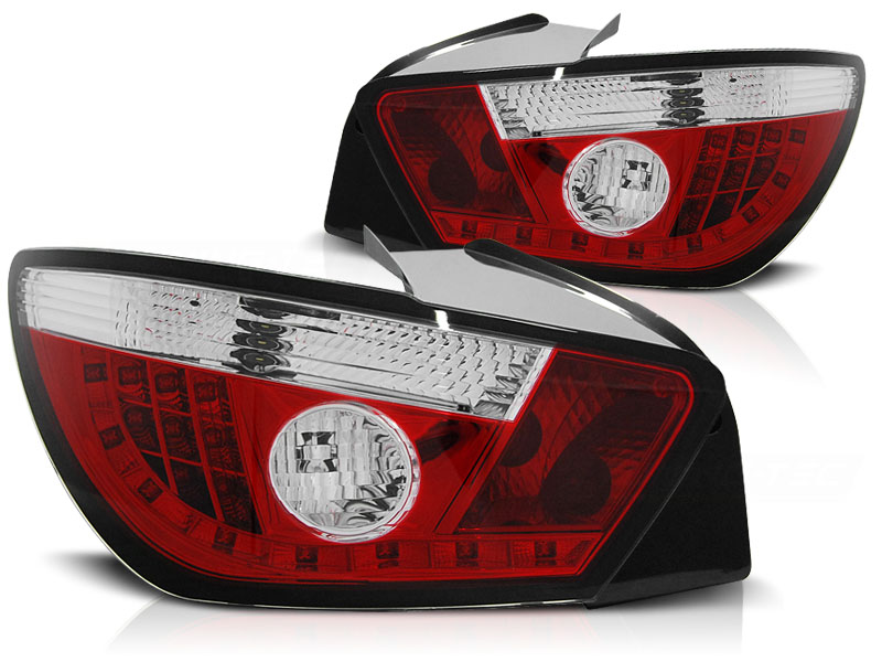 Baklykter LED SEAT IBIZA (6J) 3D 2008-> RED WHITE Image 2