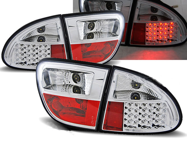Baklykter LED SEAT LEON 1999-2004 CHROME
