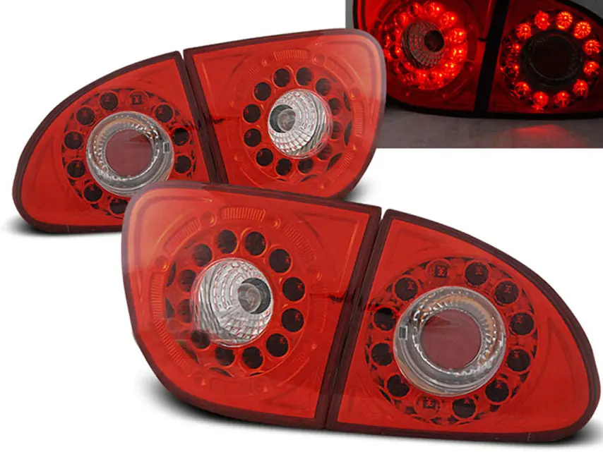 Baklykter LED SEAT LEON 1999-2004 RED WHITE