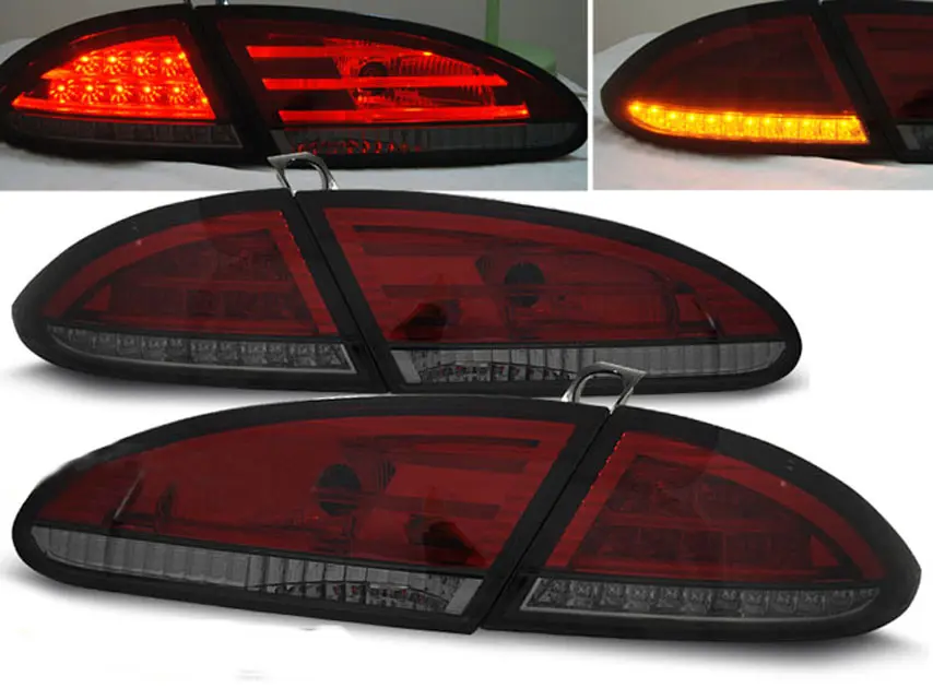 Baklykter LED SEAT LEON 2005-2009 RED SMOKE – bilde 2