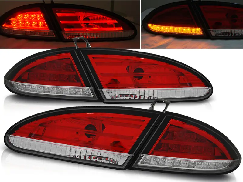 Baklykter LED SEAT LEON 2005-2009 RED WHITE