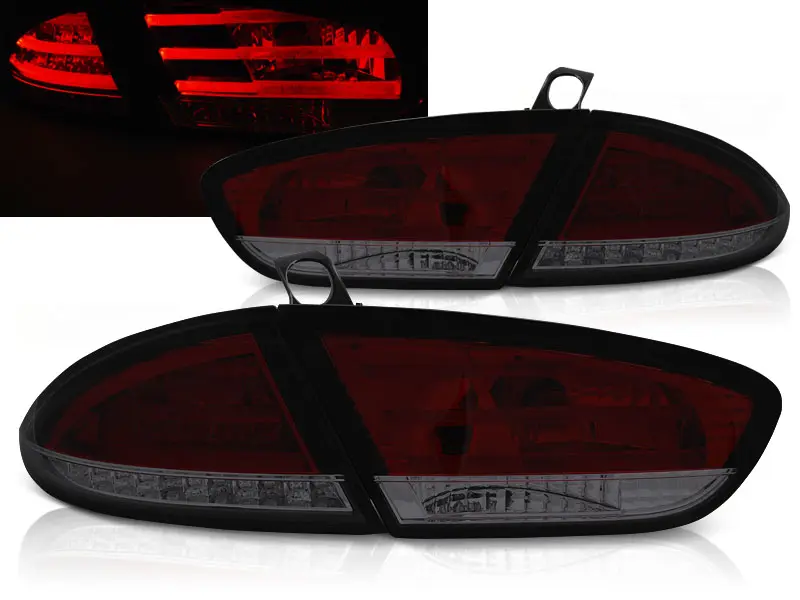 Baklykter LED SEAT LEON 2009-2012 RED SMOKE