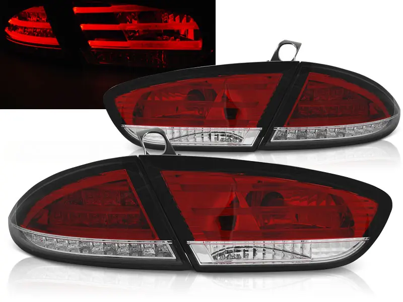 Baklykter LED SEAT LEON 2009-2012 RED WHITE